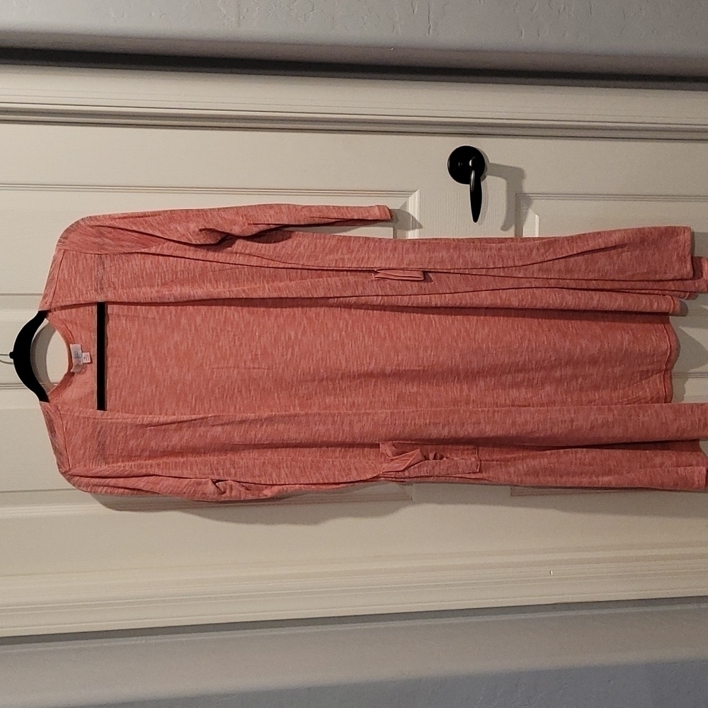 Long Pink Cardigan LuLaRoe M